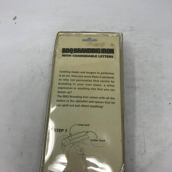 BBQ Branding Iron w Changeable Letters - Picture 4 of 8